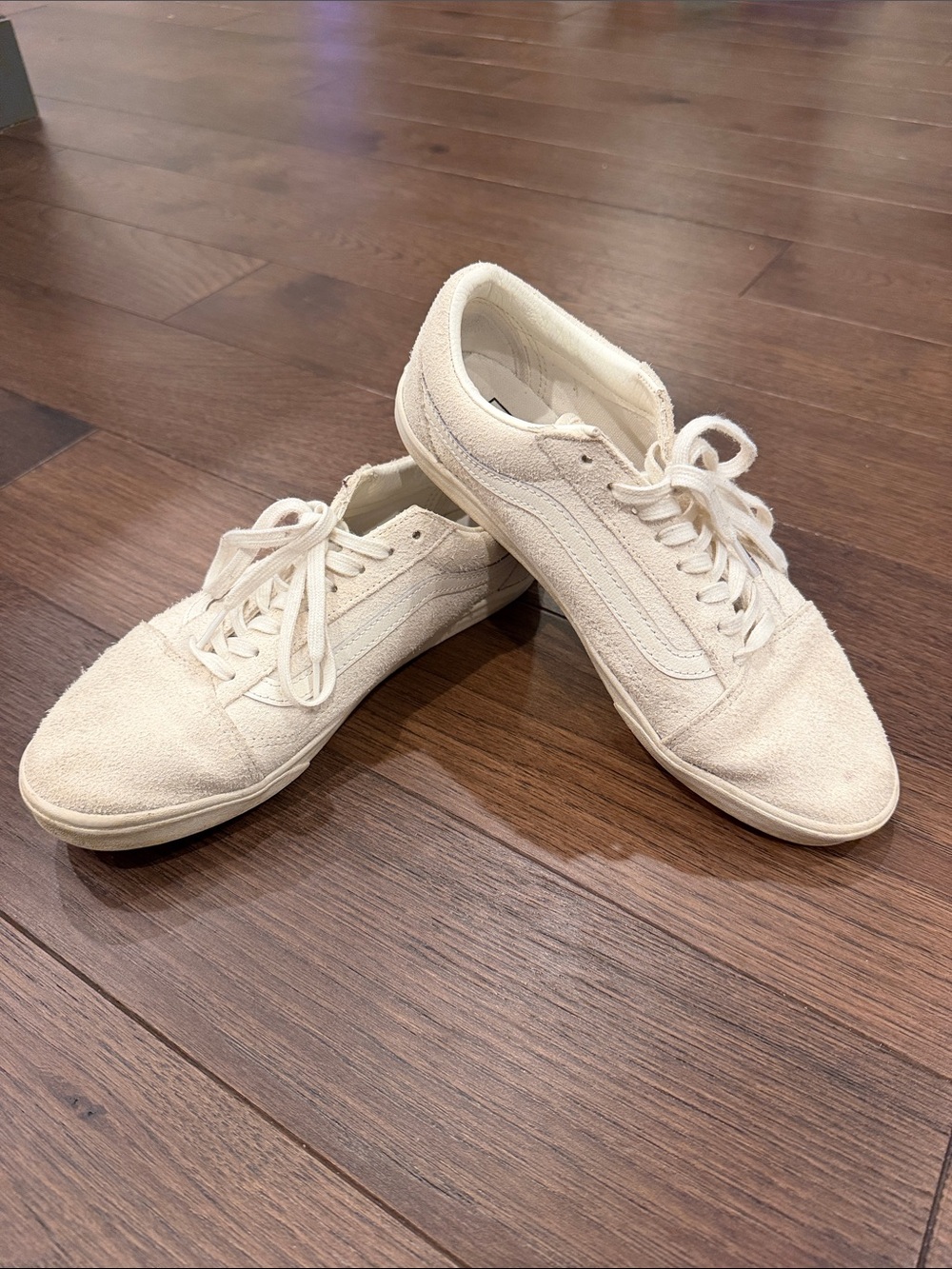 Vans-Old Skool Low Cream Woven l Sneaker US Women’s Size 9 Mens 7.5 - C72-002